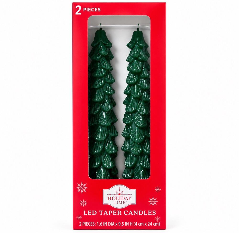 Viral Holiday Time Walmart Free Christmas Tree Led Flameless Candle Lights Set 2